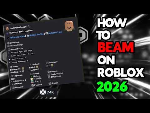HOW TO BEAM ROBLOX ACCOUNTS ON ROBLOX 2026 (WORKING)