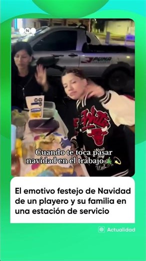 El EMOTIVO FESTEJO DE NAVIDAD de un PLAYERO y su FAMILIA en una ESTACIÓN DE SERVICIO