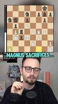 Magnus Carlsen sacrifices The Rook!