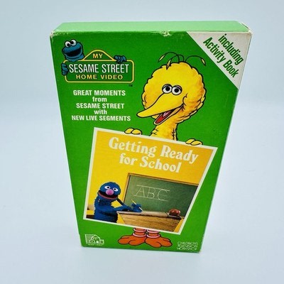 Sesame Street Home Video: Getting Ready for School VHS Tape 1987 Muppets Cartoon 79808893633 | eBay