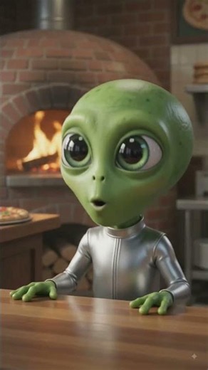 Alien Orders Pizza on Earth! 👽🍕 #shorts