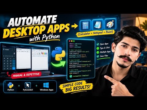 How to Test Desktop Applications Automatically | Automate Desktop Apps with Python + AI Testing 🖥️🐍
