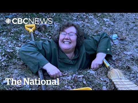 #TheMoment a woman fell into an undiscovered hole