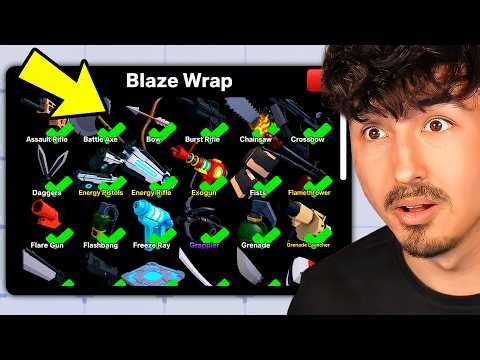 I unlocked BLAZE WRAP on EVERY WEAPON in Roblox Rivals!