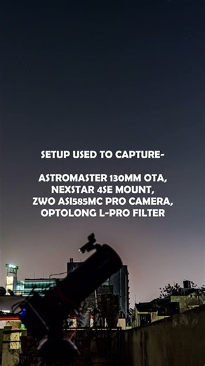 I Captured The NGC 1365 From Bortle - 8 Skies.