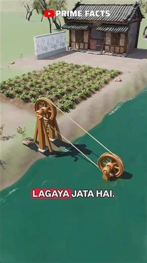 How Ancient Water Wheels Lift Water Without Electricity