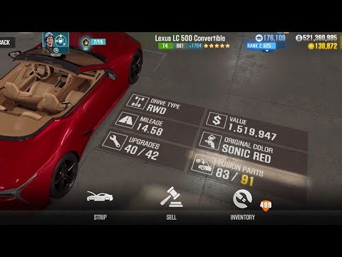 CSR2 | Season 257 | Prestige Cup | Lexus LC 500 Convertible |