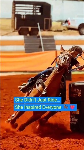 Little cowgirl's impressive barrel racing skills! 🐎🔥