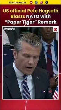 #mustwatch | Pete Hegseth Calls Allies “Paper Tiger” in Major Diplomatic Clash #shorts