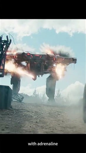 🤖Relentless alien war machine chases soldiers in deadly pursuit#WarMachine2026 #SciFiAction