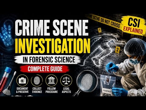 Crime Scene Investigation in Forensic Science | Complete Guide | CSI Explained 🔍