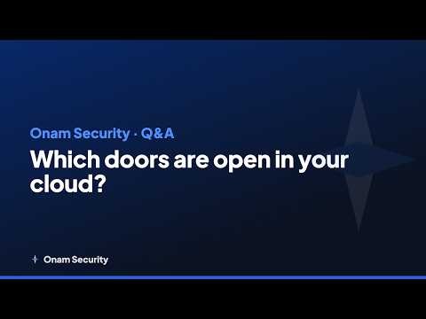What is cloud security? One platform for multi-cloud security | Onam Security (presenter edition)