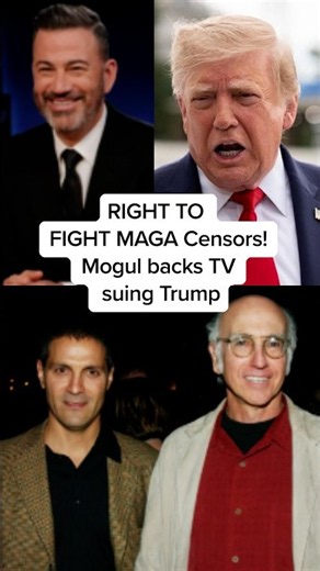 RIGHT TO FIGHT MAGA Censors! Mogul backs TV suing Trump