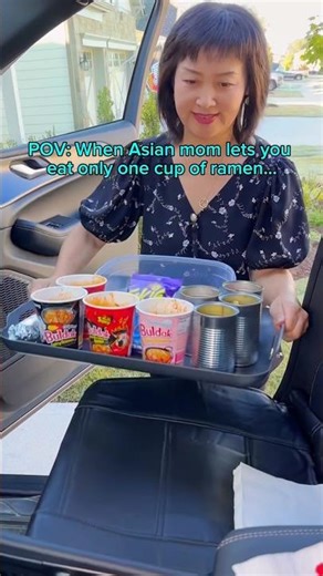 When Asian mom lets you eat only one cup of ramen… #food #eating #mukbang #ramen #cheese