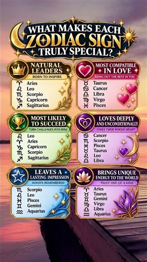 ✨ WHAT MAKES EACH ZODIAC SIGN TRULY SPECIAL? ♈🌙