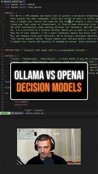 Ollama VS OpenAI Decision Models