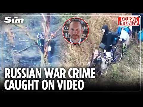 Moment disguised Russian soldiers enter escape pipeline using Ukrainians as human shields