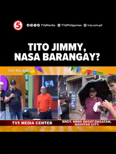 HIGHLIGHTS | Tito Jimmy, ikaw ba 'yan? 👀😂Habang papunta sa bahay ng winner ng Sugod Bahay, Mga Kapatid!, may nakasalubong ang Dabarkads na tila pamilyar ang mukha! #EatBulagaTV5 #TVJonTV5 WEEKDAYS | 12 NN SATURDAYS | 11:30 AM #HaponChampionTV5 Balikan ang highlights ng previous episodes: https://bit.ly/EatBulagaTV5Highlights