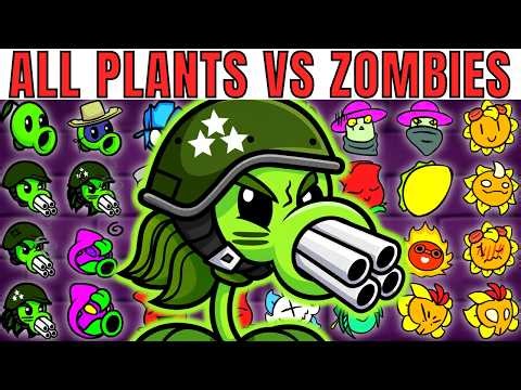 ALL Plants VS Zombies Characters | Gameplay VS Playground | FNF Character Test