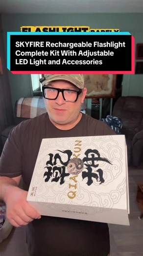 This rechargeable SKYFIRE LED flashlight is designed for real world everyday problems like low visibility power outages outdoor trips and emergency situations. It delivers strong adjustable brightness so you can switch from a focused beam for distance to a wide light for area coverage making it useful at home in the car or outdoors. The built in 5000mAh rechargeable battery provides extended runtime and adds extra convenience with reverse charging support so it can help power small devices when 
