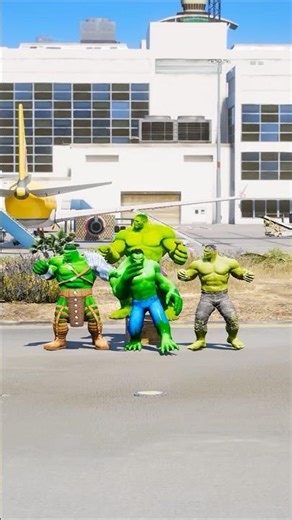 SPIDE-RMEN VS EVIL-HULK RED SUPERHEROES BATTLE #gta5 #shorts #spiderman #hulk