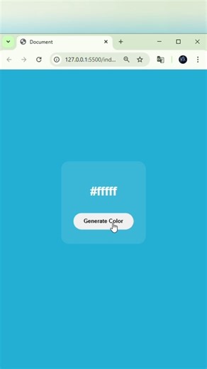 Build a Random Color Generator with JavaScript (Beginner Friendly Project)