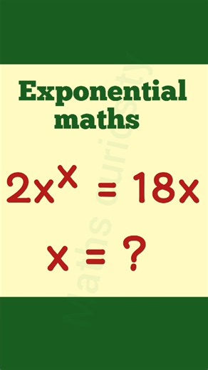 EXPONENTIAL MATHS