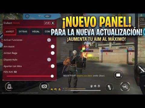 NUEVO PANEL PARA FREE FIRE ACTUALIZADO CON AIMBOT CABEZA+AIMFOV+ESP LINEA