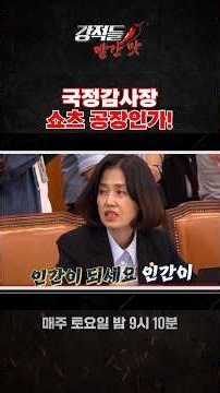 국정감사장 쇼츠 공장인가! #강적들