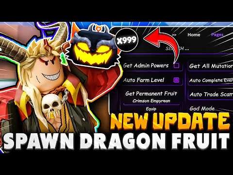 Blox Fruits Script • NO KEY • Spawn Dragon Fruit x999 + God Mode, Auto Farm & More! (NEW UPDATE)