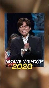 RECEIVE THIS PRAYER FOR 2026 🎊