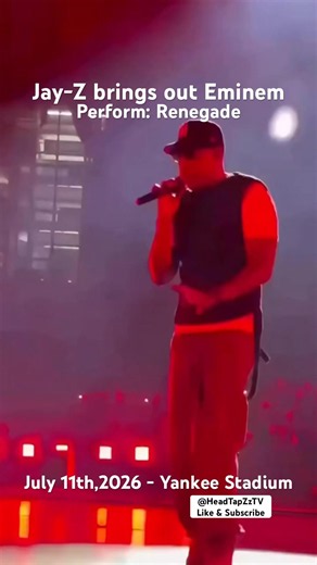 Jay-Z brings out #Eminem to perform “Renegade” #live on Sat. July 11th 2026 #Blueprint #concert