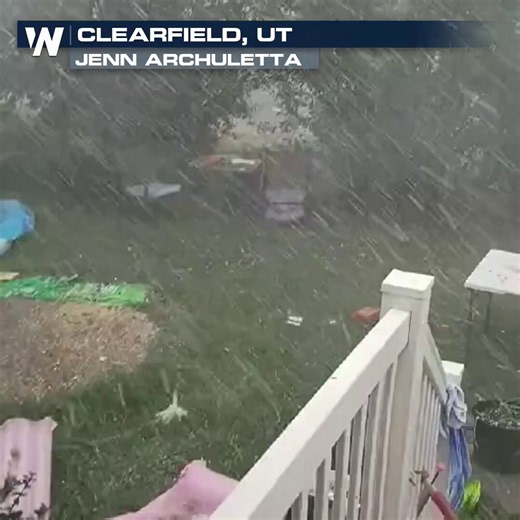 WILD scenes from Friday afternoon as intense winds and hail turned the outdoors into a full-on war zone during a tornado warning north of Salt Lake City. 🌪️#UTwx https://t.co/667LxVJi7F