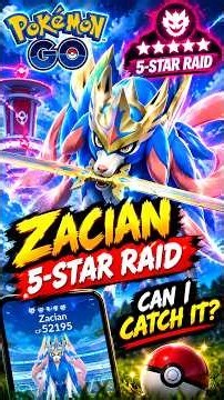 My CRAZY ZACIAN 5-Star Raid! 😱🔥 | Pokémon GO Gameplay #shinypokemon #pokemongo #legendarypokemon