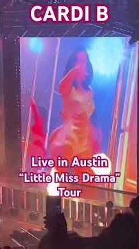 CARDI B: “Little Miss Drama Tour” live in Austin, Tx #moodycenter #atx #cardib #viral #fyp #concert