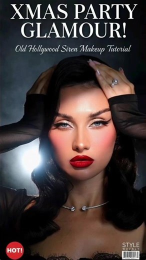 Old Hollywood Glam: Classic Red Lip Tutorial 💄#shorts #makeup #makeuptutorial #learningwithnk #viral