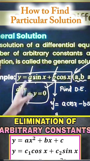 Kiran Sir shows you the "Secret Sauce" to finding Particular Solutions in Differential Equations
