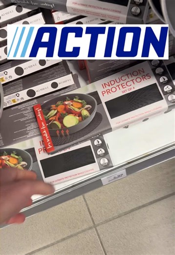 INDUCTION HOB PROTECTOR — in Action €3.99 🔥 Found this smart kitchen accessory at ACTION 🛒 ✔️ Designed for induction cooktops ✔️ Protects from scratches, spills & dirt 🛡️ ✔️ Heat-resistant material for safe cooking 🍳 ✔️ Non-slip surface keeps pots stable ✔️ Easy to clean & reuse 🧼 ✔️ Keeps your kitchen looking neat and modern ✨ Simple idea, big everyday comfort. Budget price, premium feeling 💸😍 ACTION really knows kitchen hacks 🔥 #action #actiongermany #nouveauté #inductionhob #kitchen