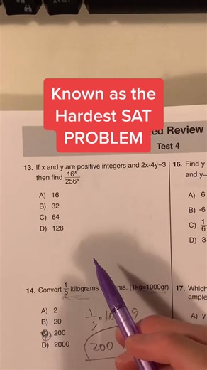 Can you solve it #sat #psat #math #act #tiktokmathteacher #testprep #1600 #yourbummymathtutor #WrappingGifts #HolidayTreats #StrikeAPosay #fyp | Math Hack