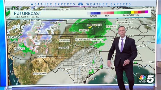 Unseasonably mild weather continues, with above-normal temperatures ( 20 degrees) expected for the next few days. NBC 5's Chief Meteorologist Rick Mitchell says highs will be in the upper 70s on Wednesday and Thursday. | NBC DFW