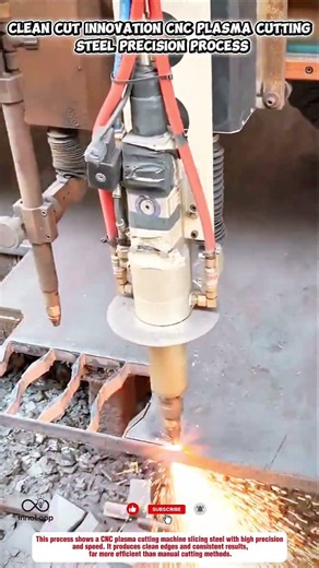 Clean Cut Innovation CNC Plasma Cutting Steel Precision Process