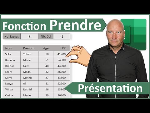 Présentation de la fonction Excel Prendre