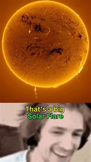 This Solar Flare Makes Earth Look Tiny! 🌞
