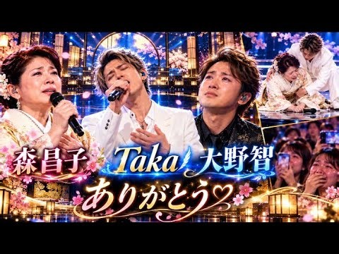 🎤😭✨【まさかの3人が共演…】森昌子 × Taka × 大野智――歌声が重なった瞬間、会場の空気が一変…誰も予想しなかった“奇跡のステージ”に涙が止まらない🌸💖🎶