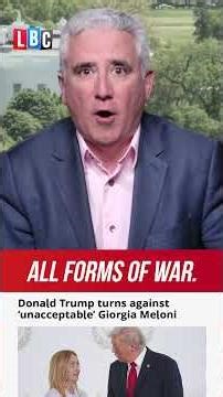 'Political soulmates no more?': Trump launches attack on Meloni