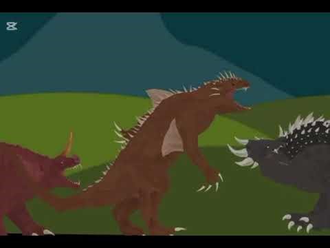 (dc2/mv) anguirus, varan, baragon y jet jaguar vs ion dragon y shin godzilla | epic battle animation