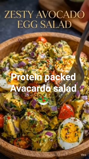 Avocado Egg Salad 🥑🥚 | Fresh, Healthy & High-Protein Recipe #recipe #salad #easyrecipe