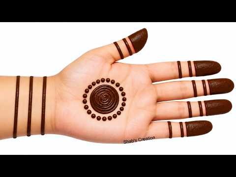 Simple Gol tikki Mehandi design | beautiful mehandi designs | easy mehndi design | mehandi ka design