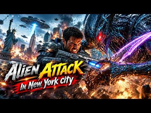 Alien Invasion: AI Hollywood VFX Short Film | Humans vs Aliens Epic Battle