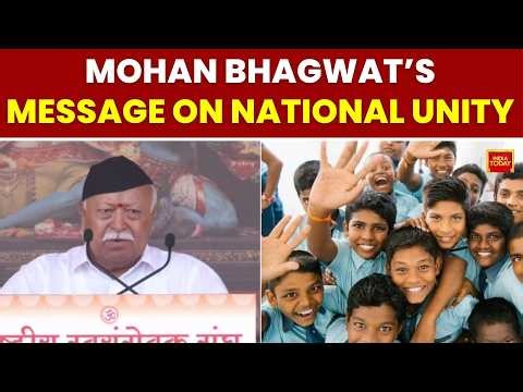RSS 100 Years: Mohan Bhagwat Stresses National Unity, Swadeshi And Self-Awareness | India Today